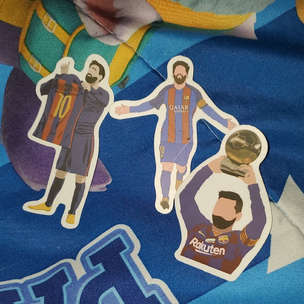 🌈FREE W/BUNDLE🌈 Set Of 3 Soccer Player Stickers